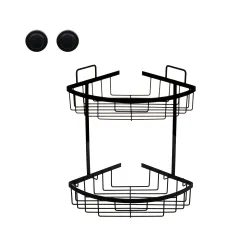 Dušo lentynėlė Domoletti Porto BIC-0972O-7, 21 cm x 29.8 cm x 27 cm, juoda sp.