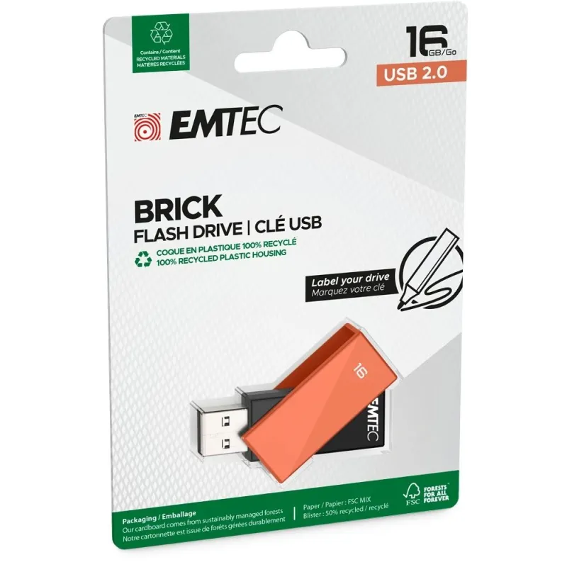 Emtec USB2.0 C350 16GB Brick Red