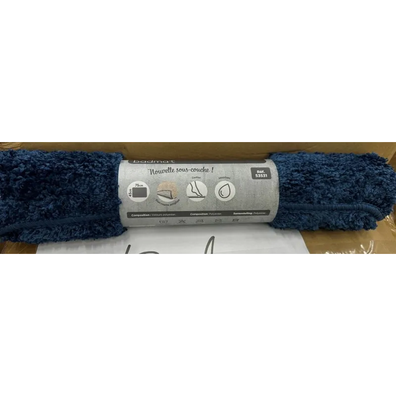 Vannas istabas paklājs 53531, zila, 45 cm x 75 cm