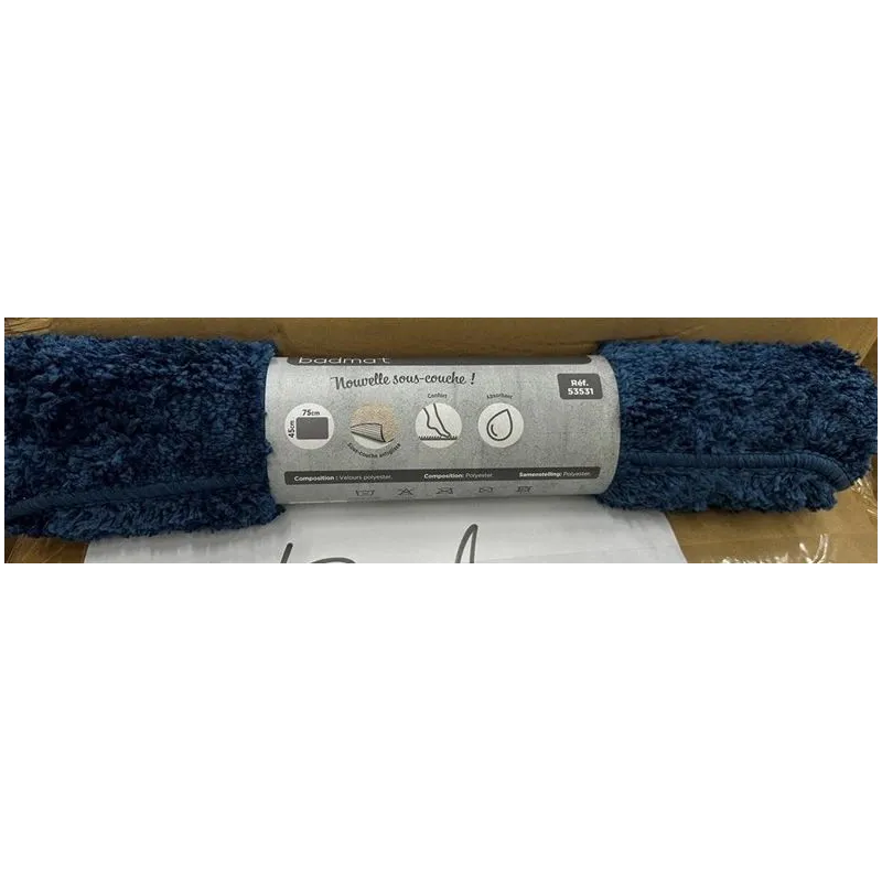 Vannas istabas paklājs 53531, zila, 45 cm x 75 cm