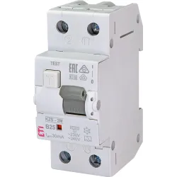 Strāvas noplūdes relejs ETI KZS-2M, 2P, 25 A, 230 V, 30 mA