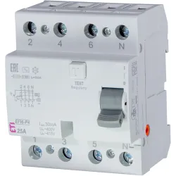 Relejs noplūdes 4p 40a 30ma efi6-p4