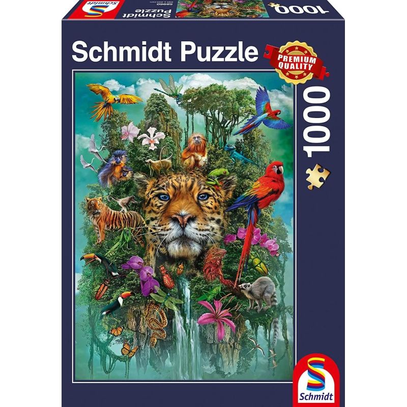 Puzle Schmidt King Of The Jungle 393940, 69.3 cm x 49.3 cm, 1000 gab., daudzkrāsaina