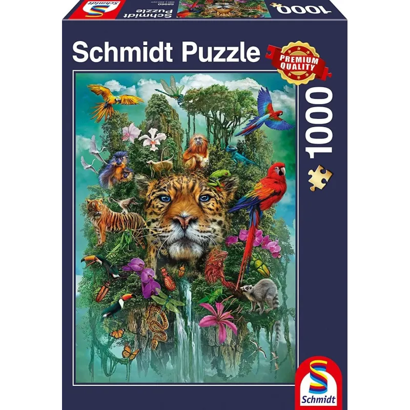 Puzle Schmidt King Of The Jungle 393940, 69.3 cm x 49.3 cm, 1000 gab., daudzkrāsaina
