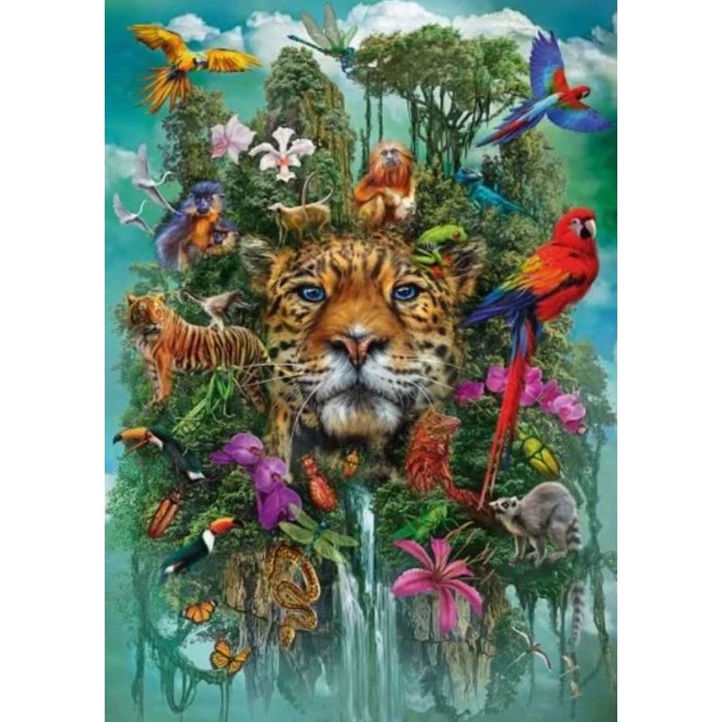 Puzle Schmidt King Of The Jungle 393940, 69.3 cm x 49.3 cm, 1000 gab., daudzkrāsaina