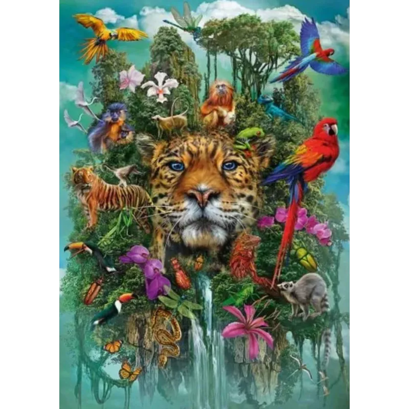 Puzle Schmidt King Of The Jungle 393940, 69.3 cm x 49.3 cm, 1000 gab., daudzkrāsaina