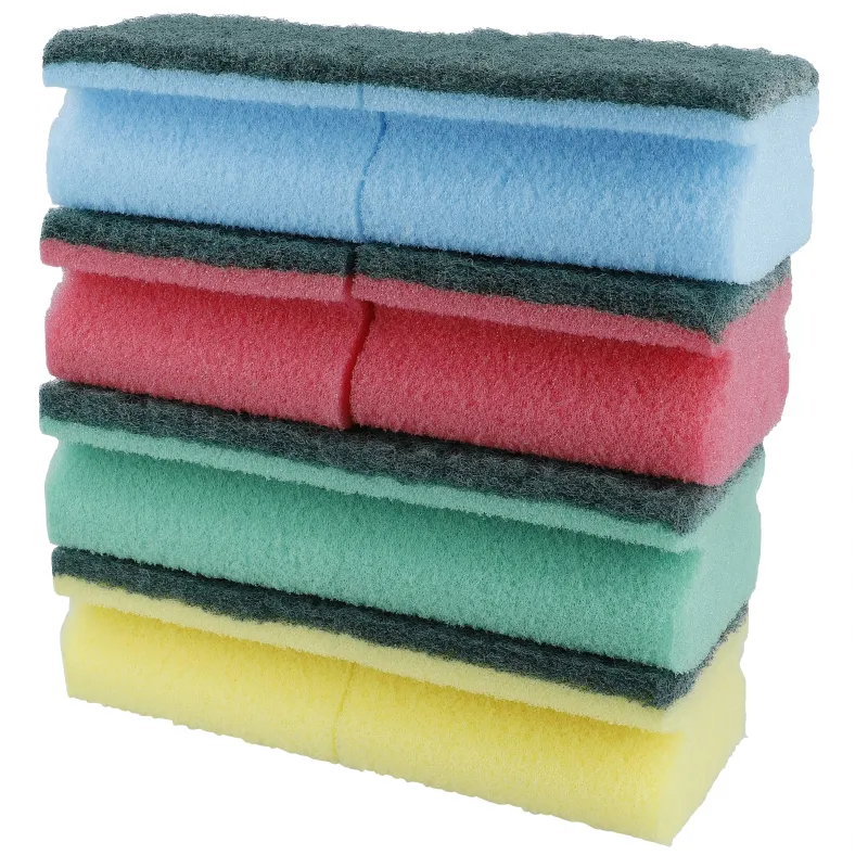 Tīrīšanas sūklis, daudzkrāsaina, 8 gab.