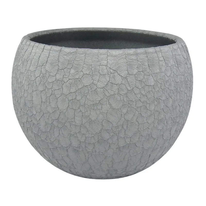 Puķu pods Domoletti, keramika, pelēka krās.