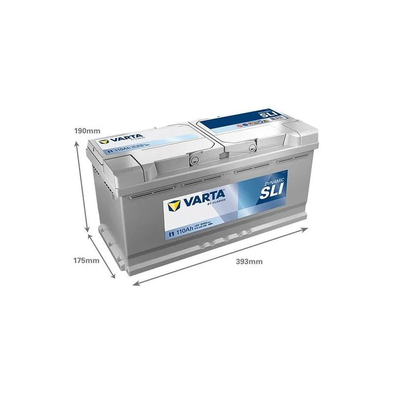 Akumulators Varta SLI I1, 12 V, 110 Ah, 920 A