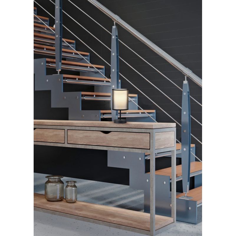 Galda lampa burton e14 matt melna