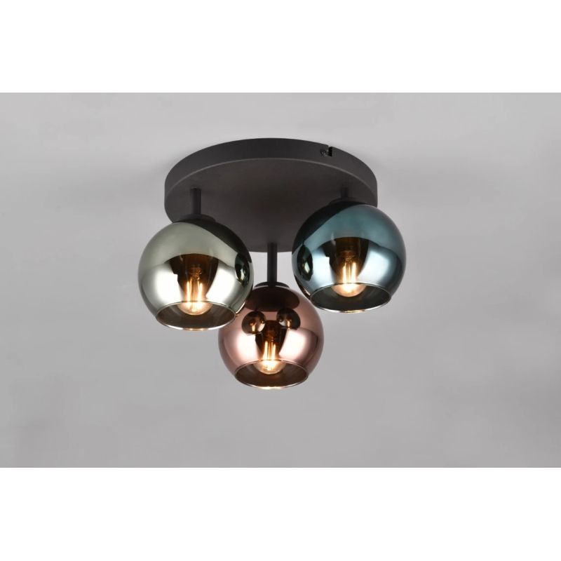 Griestu lampa sheldon 3xe14 daudzkrāsu