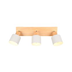 Spotlampa shanti 3xe14 10w pelēka-koka