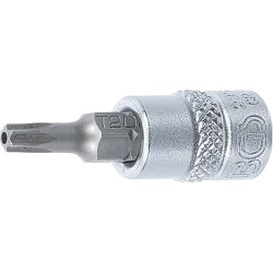 Bit Socket - 6.3 mm ,1-4, Drive - T-Star tamperproof ,for Torx, T20