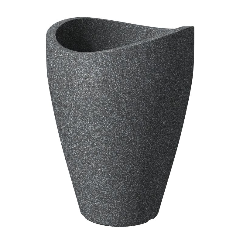 Puķu pods 254-67 schwarz-granit d67