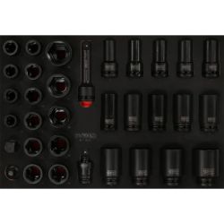 3-4 triecienmuciņu komplekts putu ieliktnī, 33 gab., KS Tools