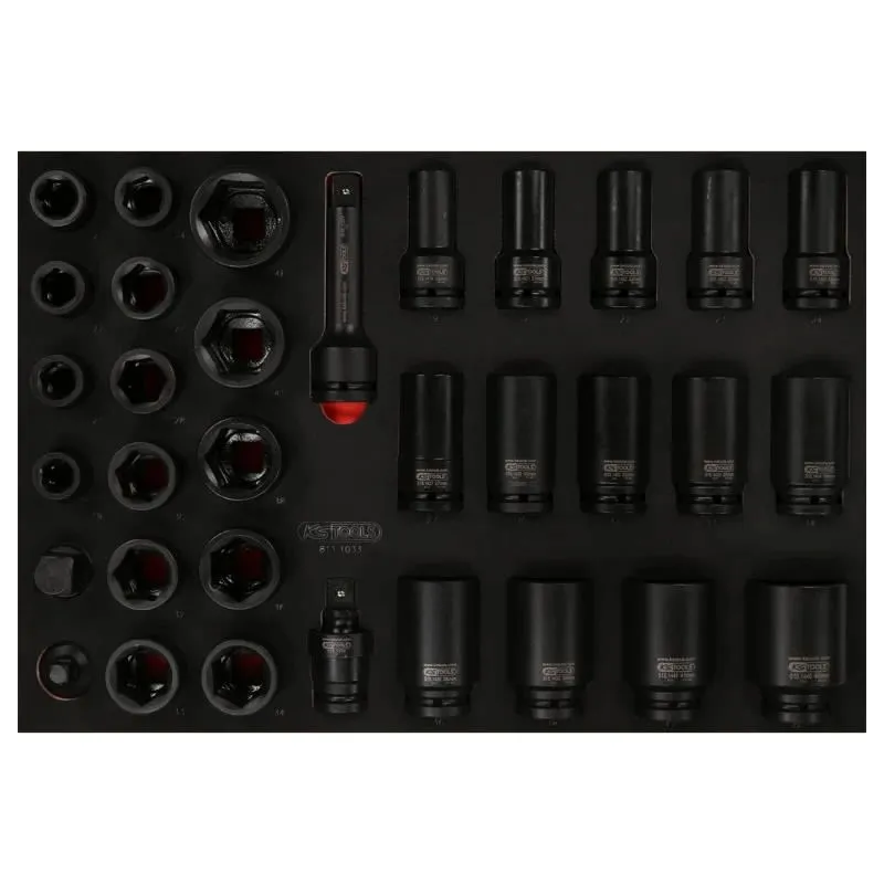 3-4 triecienmuciņu komplekts putu ieliktnī, 33 gab., KS Tools