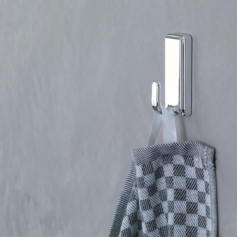 Крючок для одежды Tesa Powerstrips, хромовый цв.