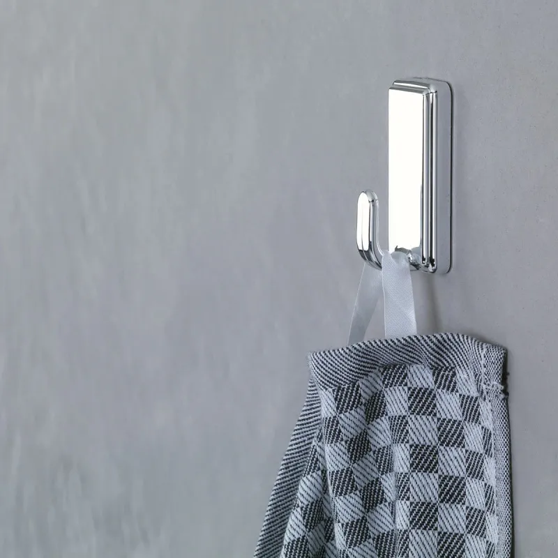 Drēbju āķis Tesa Powerstrips, hroma krās.