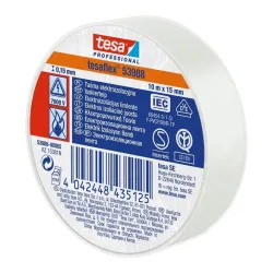 Elektros izoliacinė juosta Tesa 53988, balta sp., 10 m
