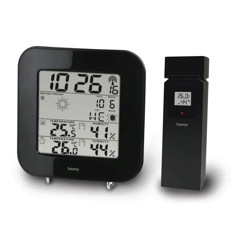 Hama 00186310 Weather station EWS-200 Black