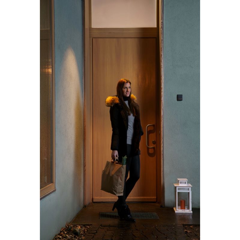 Kustības sensors sienas 180° ip55 balts