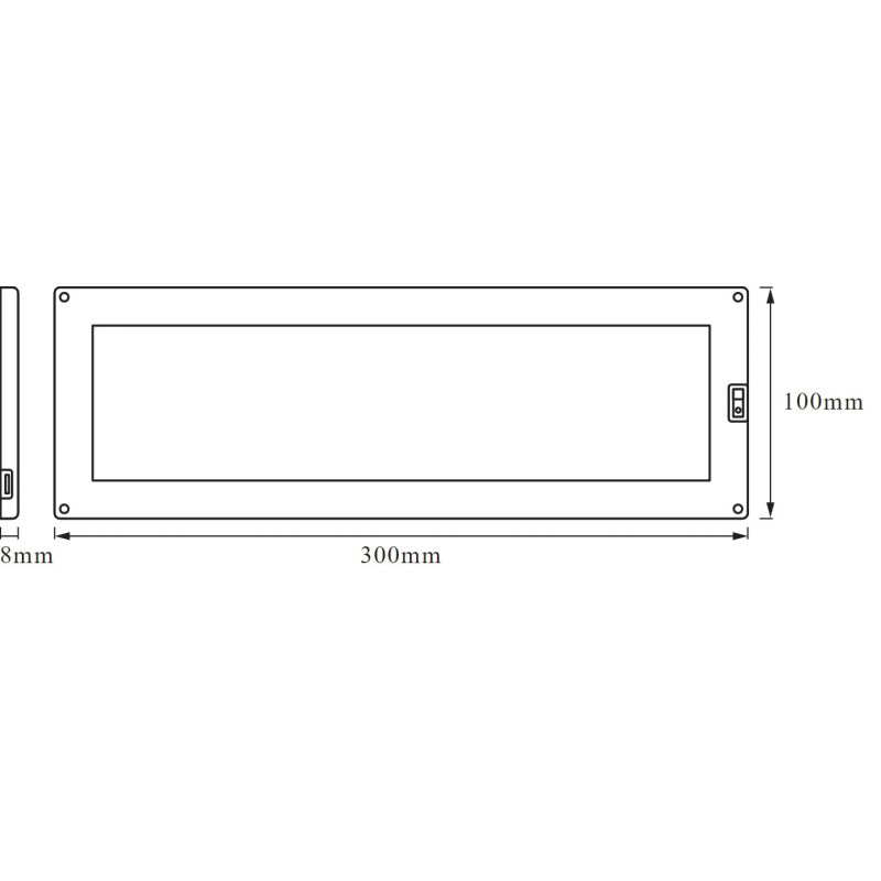 Gaismek. cabinet led panel 5w-830 30x10