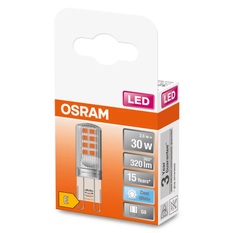 Spuldze Osram LED, G9, neitrāli balta krās., G9, 2.6 W, 320 lm