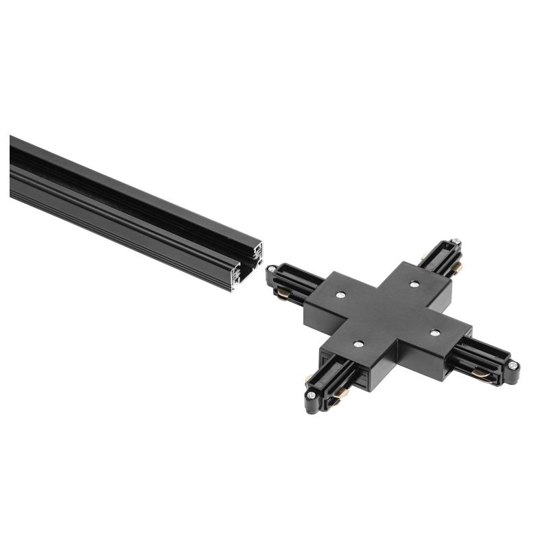 Sliedes krustveida savienotājs melns