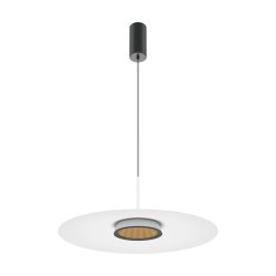 Lampa griestu maytoni el 12w melnbalta
