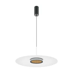 Lampa griestu maytoni el 12w melnbalta