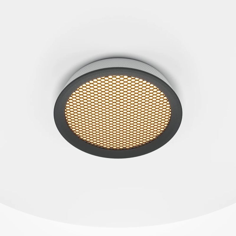 Lampa griestu maytoni el 12w melnbalta