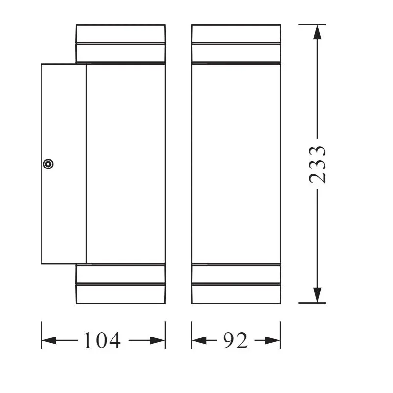 Āra sienas lampa Ledvance Endura Classic, 35W, GU10, IP44, pelēka krās., 10.4 cm x 23.3 cm
