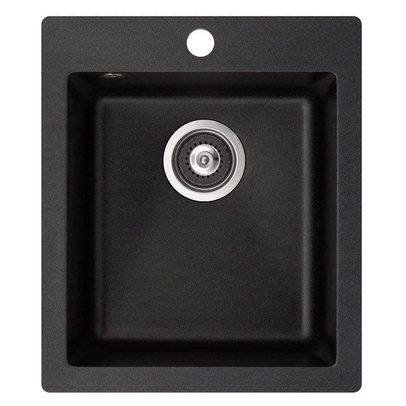 Sink square sqs 100-601 w black