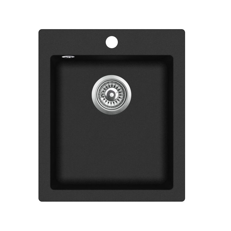Sink square sqs 100-601 w black