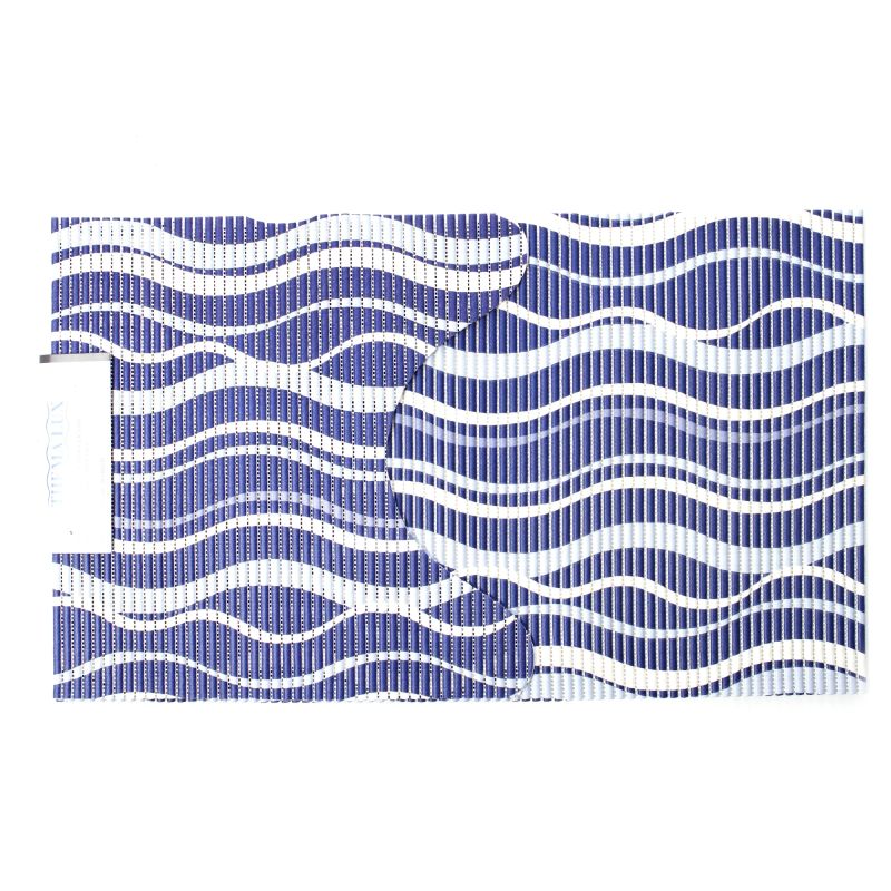 Tualeto kilimėlis Okko M1111, mėlyna sp., 80 cm x 48 cm