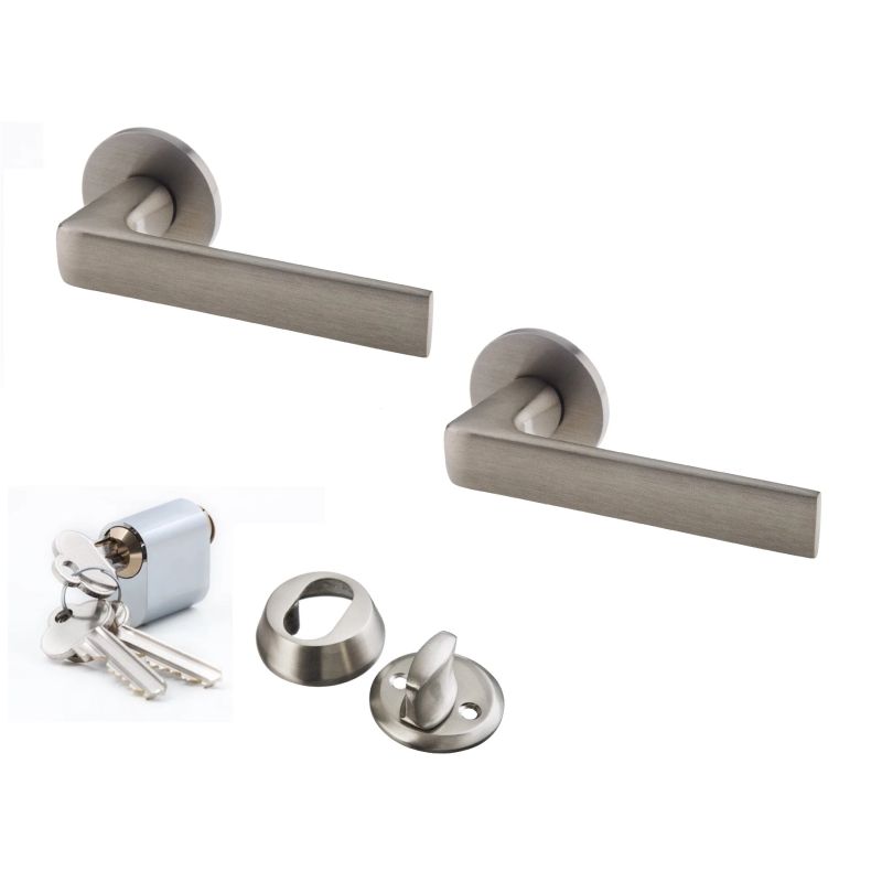 Komplekts skand ārdurvīm nerūs. tērauda