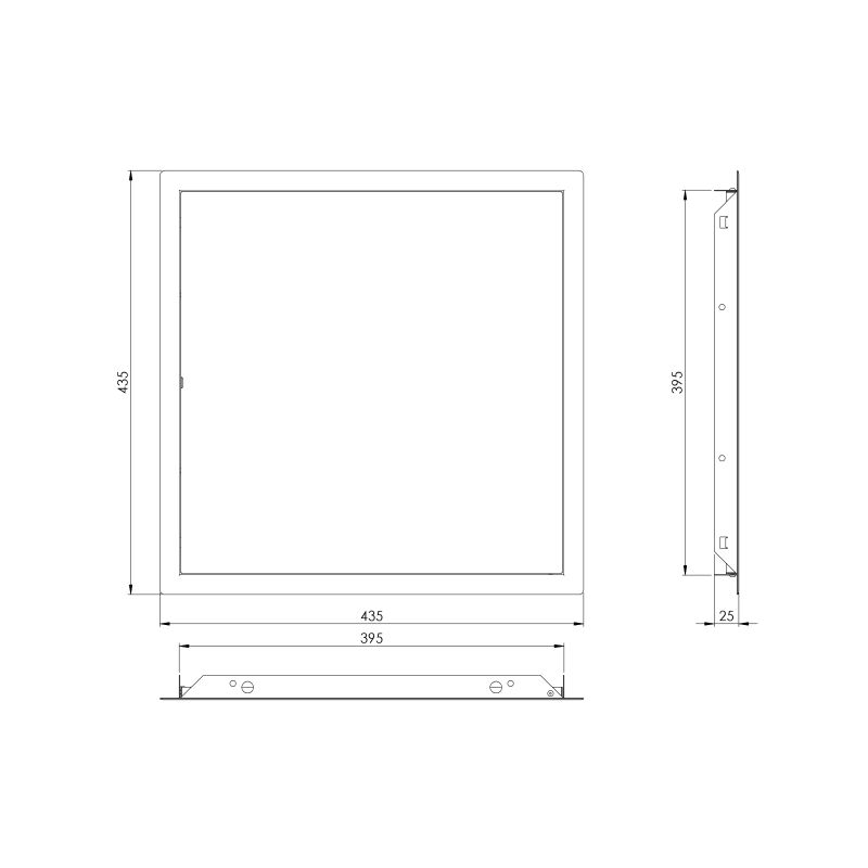 Lūka inspekcijas rlm4040 400x400mm