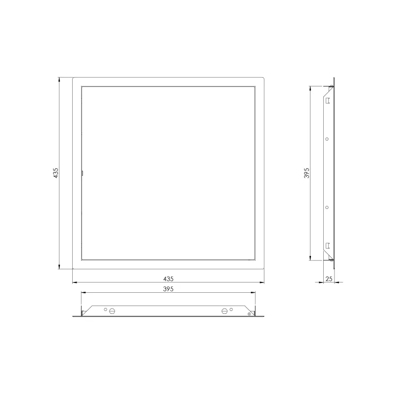 Revīzijas lūka Europlast, 400 mm x 400 mm