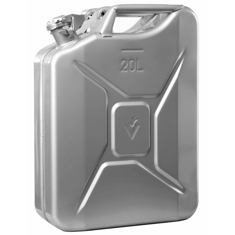 Degvielas kanna 20l sudraba krāsā