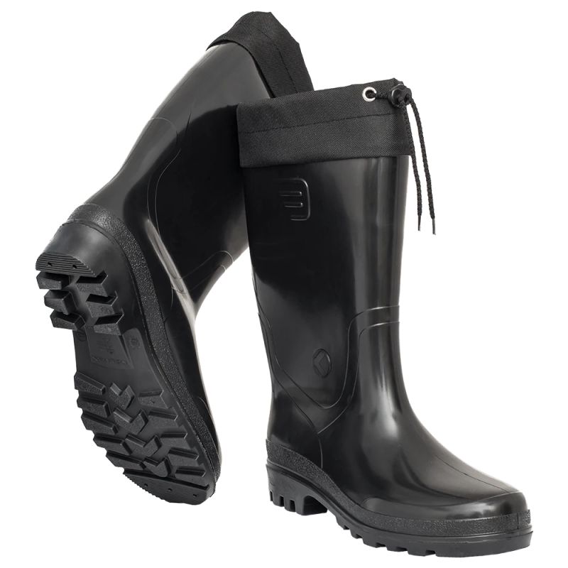 012K Vīriešu PVC zābaki ar manžeti,melni 41 izm.