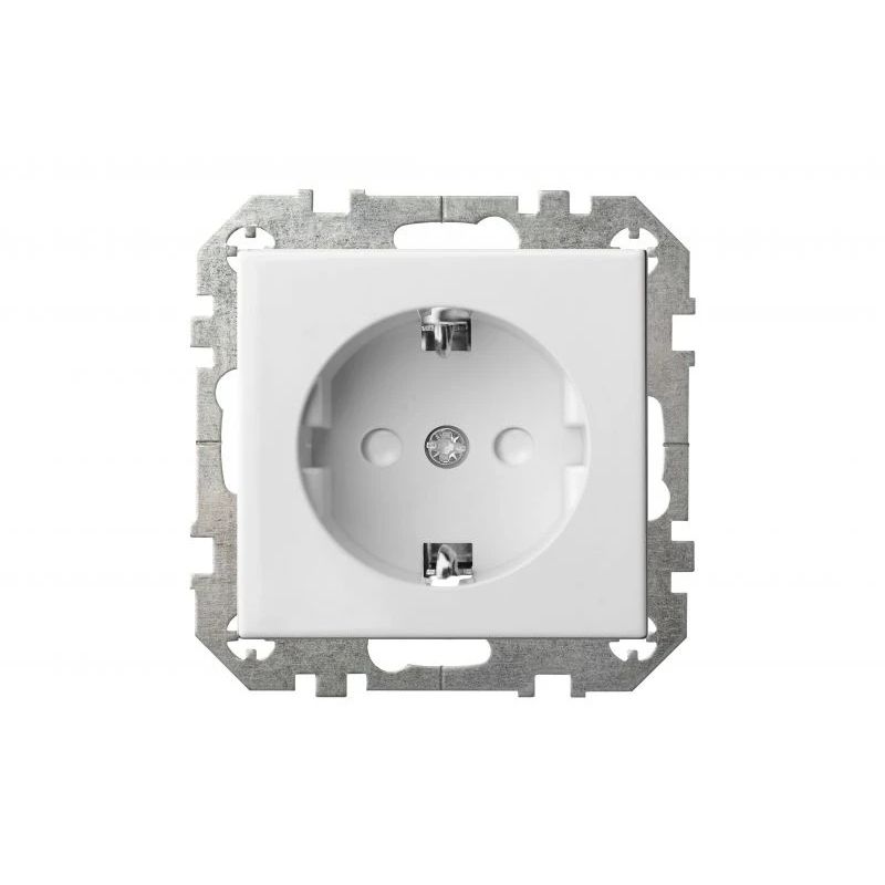 Pistikupesa Liregus Epsilon IKL16-014-414-01, maandusega, valge v.