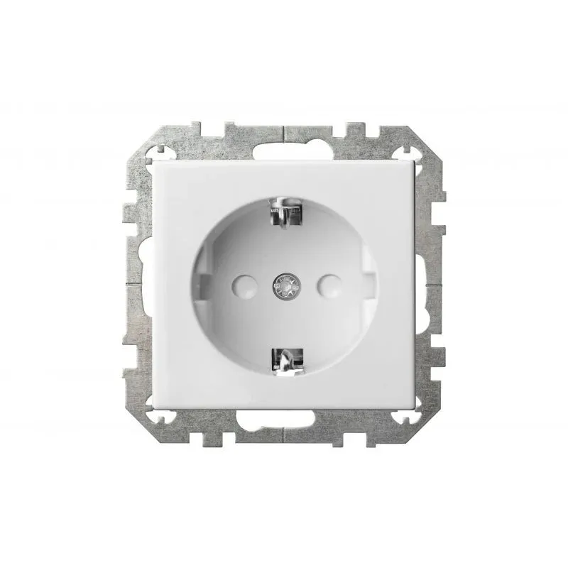 Kontaktligzda Liregus Epsilon IKL16-014-414-01, Iezemēta rozete, balta krās.