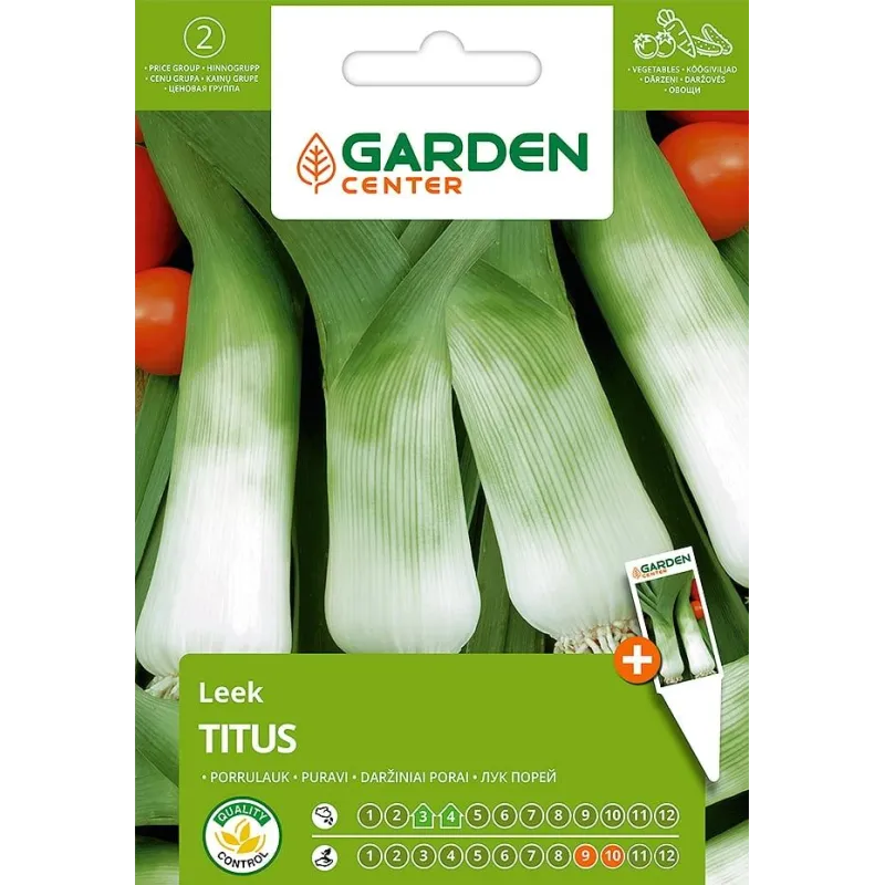 Sēklas Garden Center, puravi Titus, 1 g