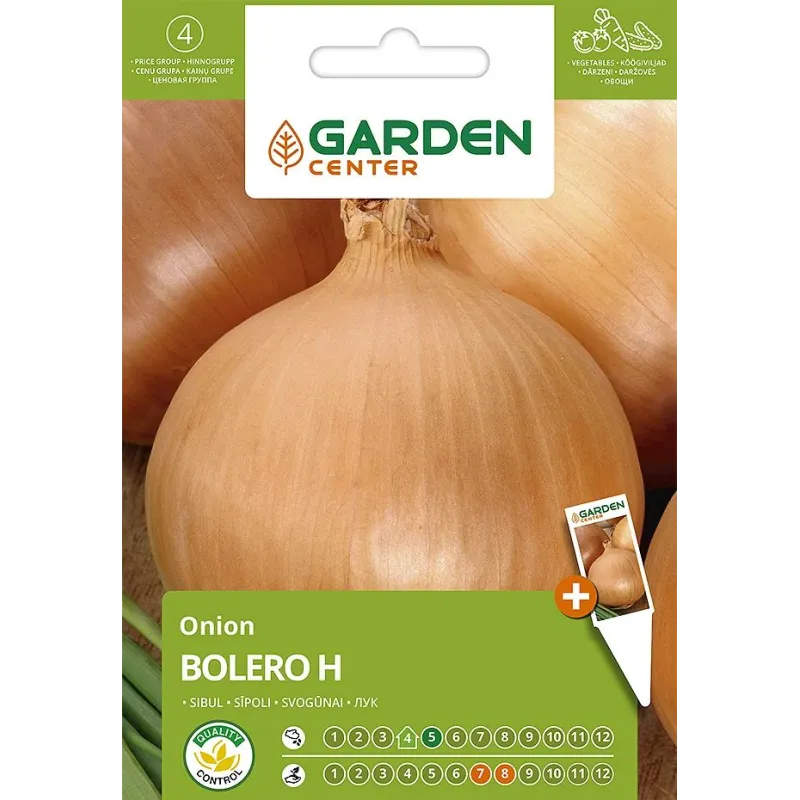 Sēklas Garden Center, sīpoli Bolero H, 1 g