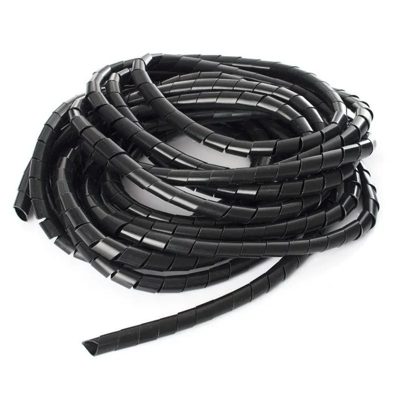 Spirāl-caurule kabeļiem swb-19 10m melna