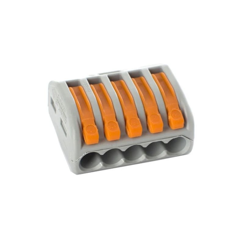 Klemm Okko CMK-415, 5 x 0,08-4 mm², 32 A, oranž v.-hall v., 5 tk