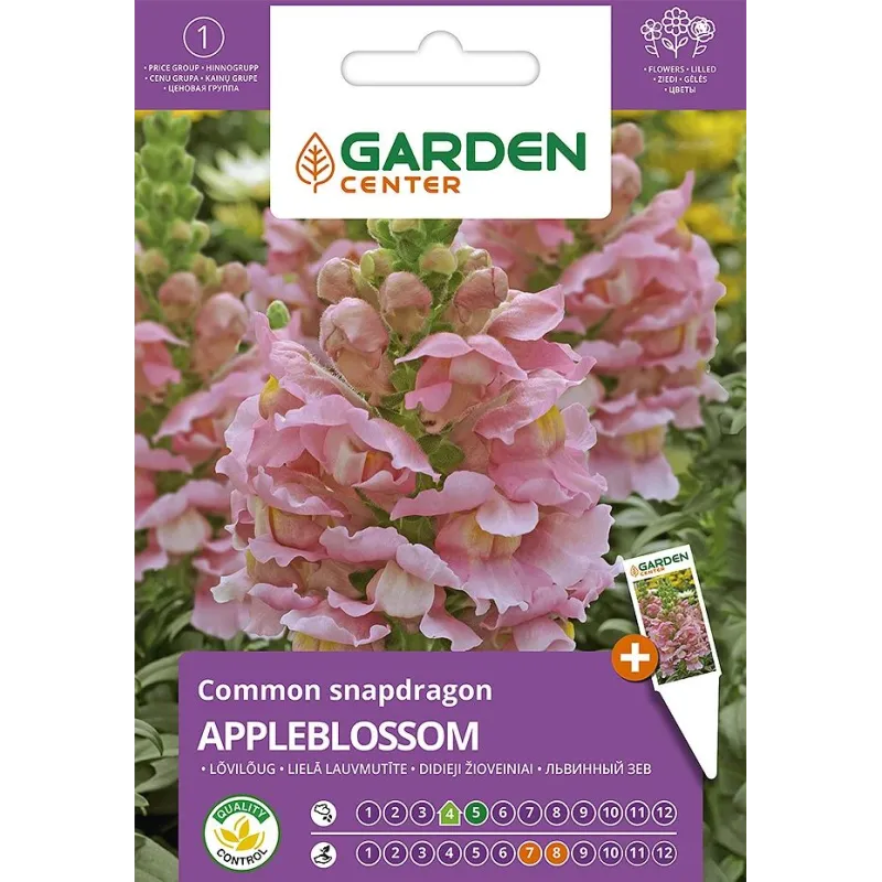 Sēklas Garden Center lauvmutītes Appleblossom, 0.2 g