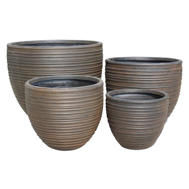 Puķu pods lt13793-4s p96 d44 h37 brūns