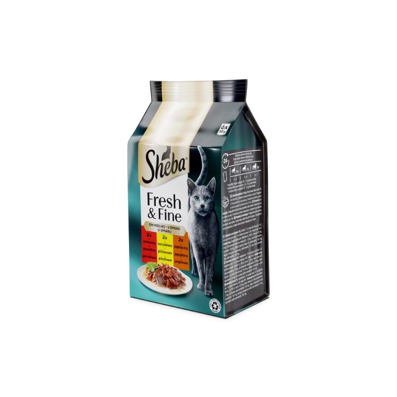 Konservi kaķu mini sheba ar gaļu 6x50g