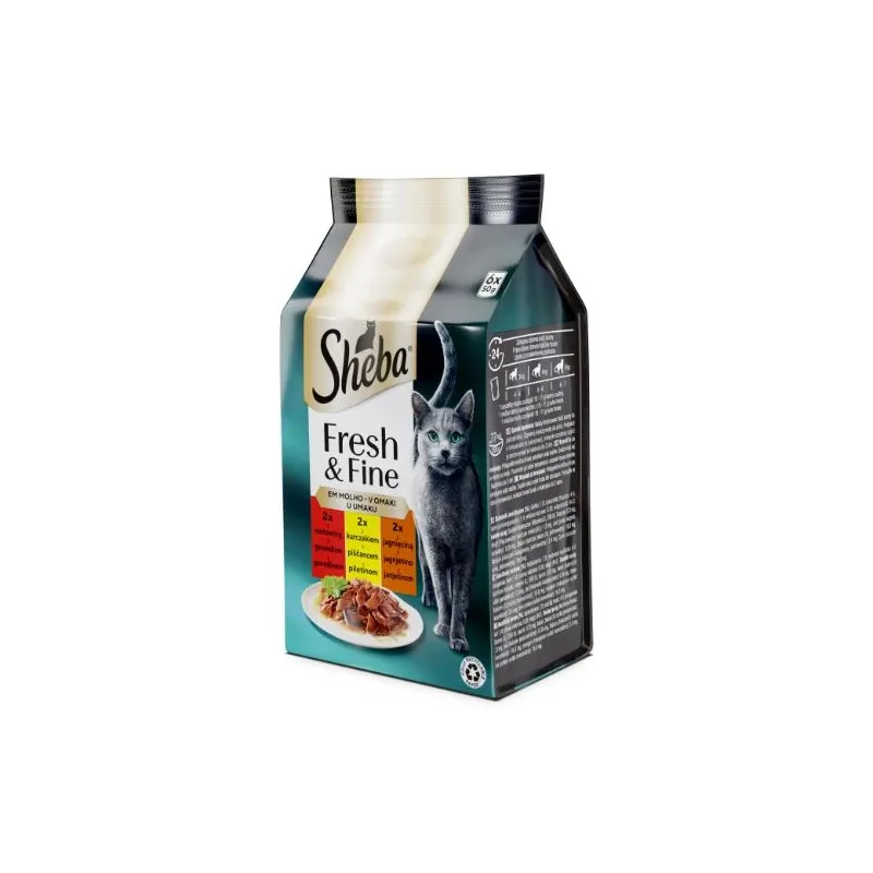 Šlapias kačių maistas Sheba Fresh & Fine, 0.05 kg, 6 vnt.